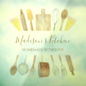 セージグリーンのユーカリの葉のドア ウィンドウサイン (シート3)