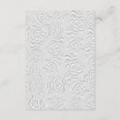 セージグリーンのローズ ウェディング 詳細カード エンクロージャーカード (裏面)