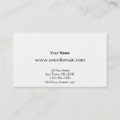 セージグリーンのヴィンテージのモノグラムビジネス 名刺 (裏面)