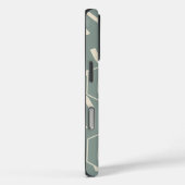 セージグリーンの六角形ママフォトコラージュ Case-Mate iPhoneケース (裏面 / 右)