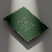 セージグリーンの写真付き結婚式Save the Dateカード セーブザデート