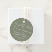 セージグリーンの新しい始まりに甘い終わりを フェイバータグ (インサイチュ)