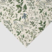 セージグリーンの植物プリント コテージコア 誕生日 彼 彼女 薄葉紙 (詳細)