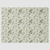 セージグリーンの植物園のようなコテージコアの誕生日プレゼント（彼・彼女）向け 薄葉紙 (正面)