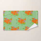 セージグリーンの浴室タオルセット バスタオルセット (ハンドタオル)