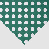 セージグリーンの白い水玉模様 薄葉紙 (詳細)