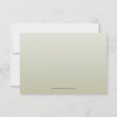 セージグリーンの背景に雪の結晶 RSVP  - セージグリーンの背景 (裏面)