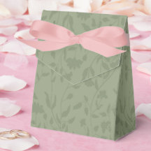 セージグリーンの花のウェディング