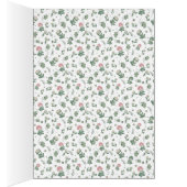 セージグリーンの野の花のフォークウェディング (内側 (右))