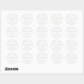 セージグリーンの野の花のベビーシャワーお礼 ラウンドシール (シート)