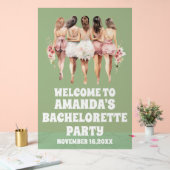 セージグリーンアクリルバチェロレッテウェルカムサイン アクリルサイン (ウェディング)