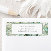 セージグリーンアベンチュリン差出人住所ラベル ラベル (インサイチュ)