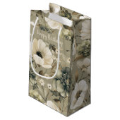 セージグリーンアンドクリームフローラ スモールペーパーバッグ (裏面アングル)