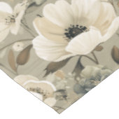 セージグリーンアンドクリームフローラ テーブルクロス (アングル)