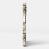 セージグリーンアンドクリームフローラ iPhoneケース (右側面)