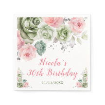 セージグリーンアンドピンクフローラ誕生日