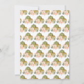 セージグリーンアンドピーチフローラカボチャ誕生日 招待状 (裏面)