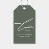 セージグリーンアンドホワイト結婚式の引き出物ギフトラベル ギフトタグ (裏面)