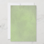 セージグリーンアーチトロピカルズ結婚ブライダルシャワー 招待状 (裏面)