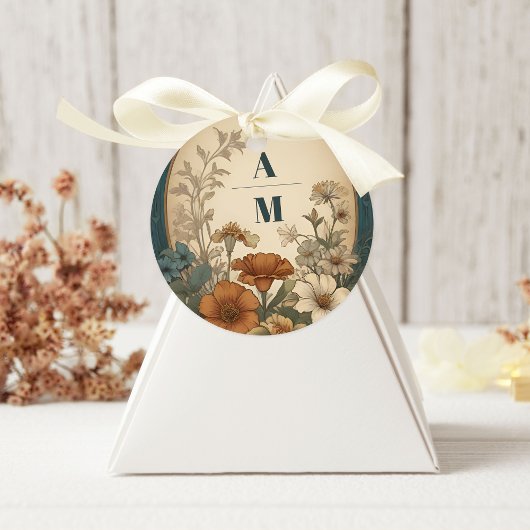 セージグリーンアールヌーボーアルフォンスミュシャ結婚ズ ラウンドシール