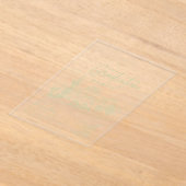 セージグリーンウェスタン女性のカーボーイ卒業パーティー アクリル招待状 (レイダウン)