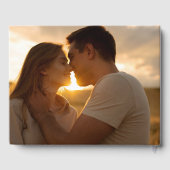 セージグリーンウォーター結婚カラーマウンテンズフォトゲスト ゲストブック (裏面)