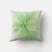 セージグリーンウォーター色ボタニカルミニマリストボホ クッション (裏面)