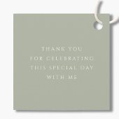 セージグリーンエレガントクロスボーイファーストコミュニオン フェイバータグ