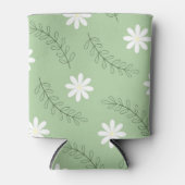 セージグリーンエレガントフローラ春夏 缶クーラー (正面)