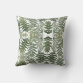 セージグリーンエレガントフローラ クッション (裏面)