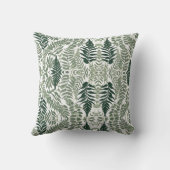 セージグリーンエレガントフローラ クッション (裏面)