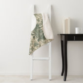 セージグリーンエレガントフローラ シェルパブランケット (インサイチュ)