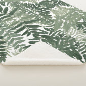 セージグリーンエレガントフローラ シェルパブランケット (3/4)