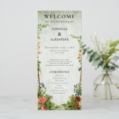 セージグリーンエレガントヴィンテージ図書館植物学 プログラム (スタンド正面)