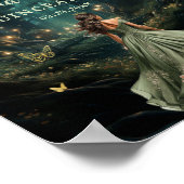 セージグリーンエンチャントフォレストキンセアニラウェルカム ポスター (角)