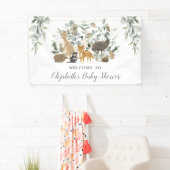 セージグリーンオーストラリア動物中性ベビー歓迎 横断幕 (インサイチュ)