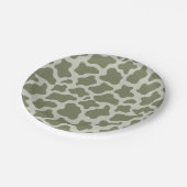 セージグリーンカウズプリント ペーパープレート (アングル)