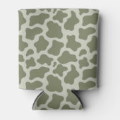 セージグリーンカウズプリント 缶クーラー (正面)