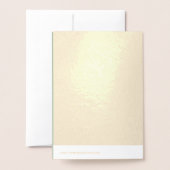 セージグリーンカスタムブランド 箔カード (裏面封筒付き)