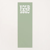 セージグリーンカスタムロゴプロモーション事業 ヨガマット (正面)