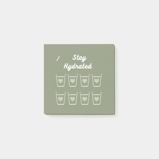 セージグリーンカワイトウォーター飲用追跡装置 ポストイット (正面)