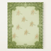 セージグリーンガーデパーソナライズされたン プランナー手帳 (裏面)