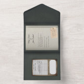 セージグリーンギルドブック結婚式招待状 オールインワン招待状 (内側)