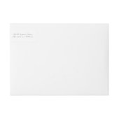 セージグリーンクラシック差出人住所封筒 ラップアラウンドラベル (正面)