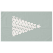 セージグリーンクリスマスツリー テーブルクロス (正面(横))