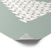 セージグリーンクリスマスツリー ポスター (角)