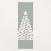 セージグリーンクリスマスツリー ヨガマット (正面)