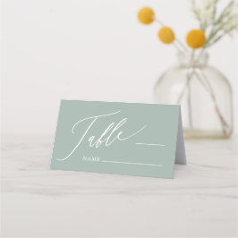 セージグリーンクロスボーイバプティスフォールディング座席表 プレイスカード