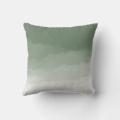 セージグリーングラデーションウォーターカラー(セージグリーン/ホワイト) クッション (裏面)