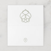 セージグリーンケルト系アイリッシュスワンラブノット結婚ズ プレイスカード (外部開封)